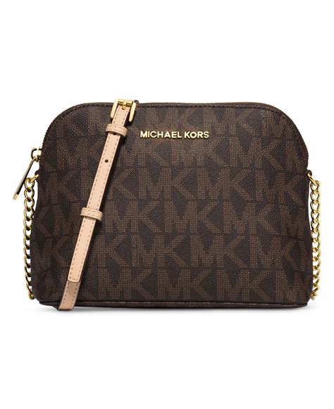 michael kors outlet crossbody phone brown double zipper|Michael Kors Brown Outlet Handbags.